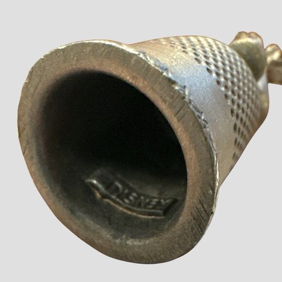Disney Pewter Mickey Mouse Magician Wand Sorcerer Thimble Miniature Art Figurine - Picture 3 of 3
